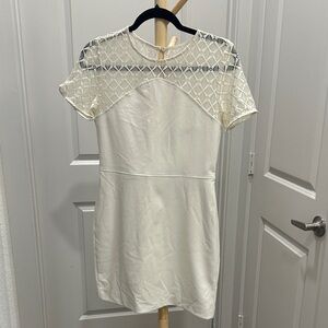 Banana Republic Cream Lace Mini Dress